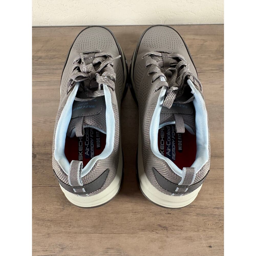 Skechers Trego Gray Blue Comp Toe Safety Shoes Women's Size 7.5 EU 37.5 NWOB‎ - Picture 6 of 9